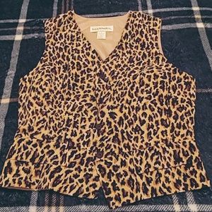Animal print vest for ladies